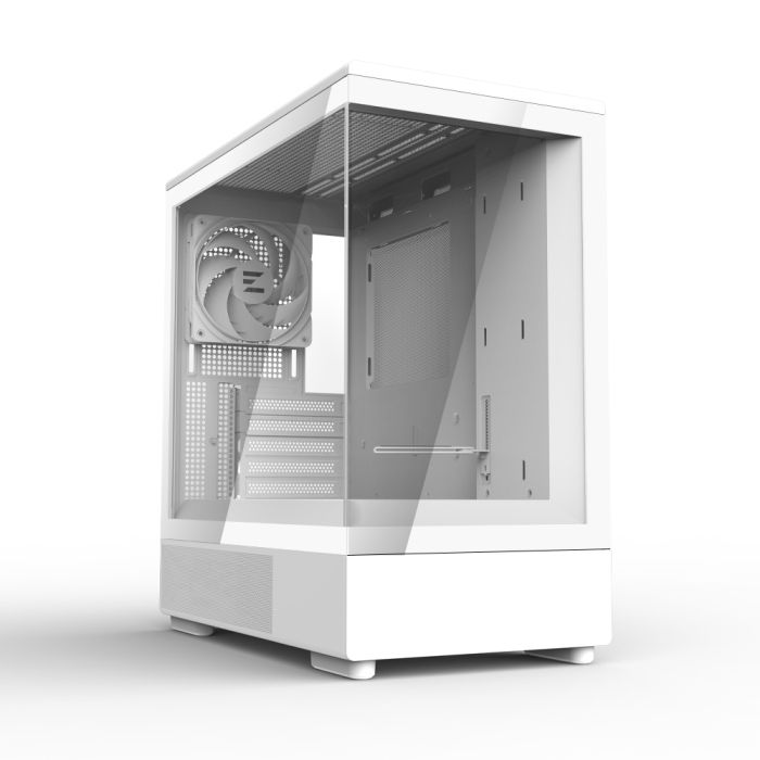 Корпус Zalman P10 без БП, 1xUSB3.0, 1xUSBType-C, 1x120мм ARGB, VGA 384мм, LCS ready, TG Side Panel, mATX, белый