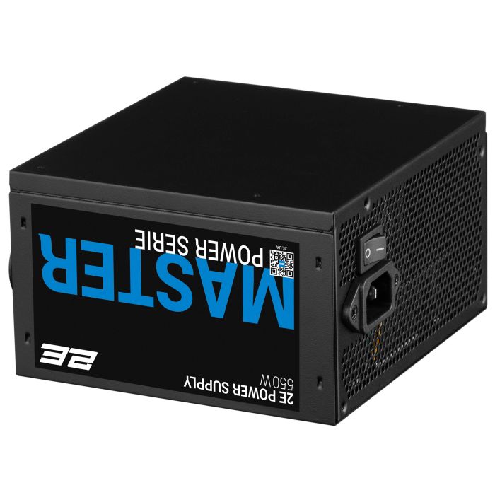 Блок питания 2E Master Power  (550W), >80%, 80+ White, 120мм, 1xMB 24pin(20+4), 1xCPU 8pin(4+4), 3xMolex, 5xSATA, 2xPCIe 8pin(6+2)