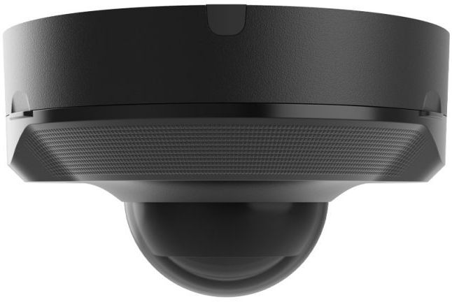 Ajax DomeCam Mini wired IP camera, 8mp, 2.8mm, Poe, True WDR, IP 65, IR 30m, audio, viewing angle 100° to 110°, mini dome, black