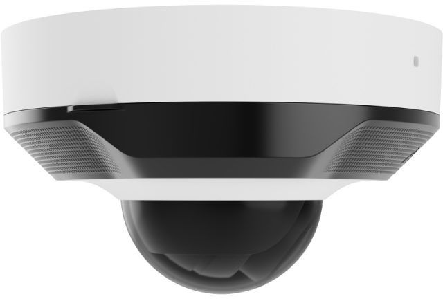 Ajax DomeCam Mini wired IP camera, 8mp, 4mm, Poe, True WDR, IP 65, IR 30m, audio, 75° to 85° viewing angle, mini dome, white