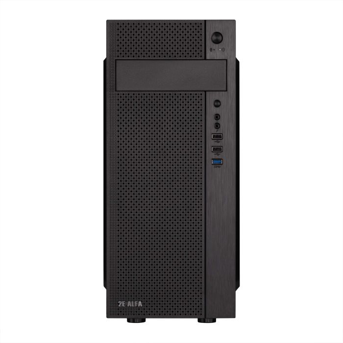 Корпус 2E Alfa E185-400 з БЖ 2E ATX400W, 1xUSB3.0, 2xUSB2.0, VGA 310мм, ATX, чорний