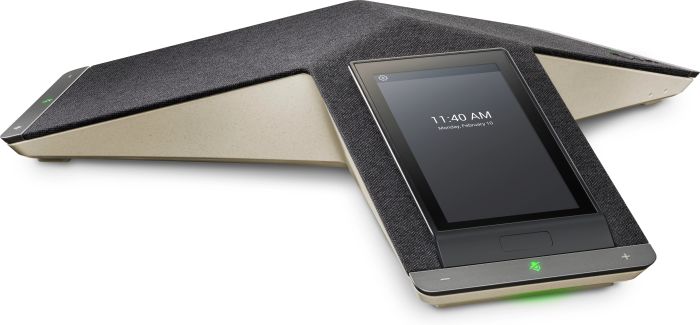 SIP-конференц телефон Poly Trio C60, 3 x Omni Mic, радіус дії 6,1 м, RJ45, USB-A, Micro USB, Bluetooth 4.2, WiFi, PoE, сертифікат Microsoft Teams, сірий