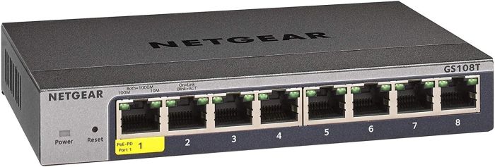 Комутатор NETGEAR GS108T 8xGE, Керований L2