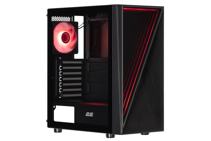 Корпус 2E GAMING Infinity G205A без БЖ 2xUSB3.0, 1xUSBType-C, 1x120мм ARGB, 2x120мм, VGA 345мм, LCS ready, TG Side Panel, ATX, чорний