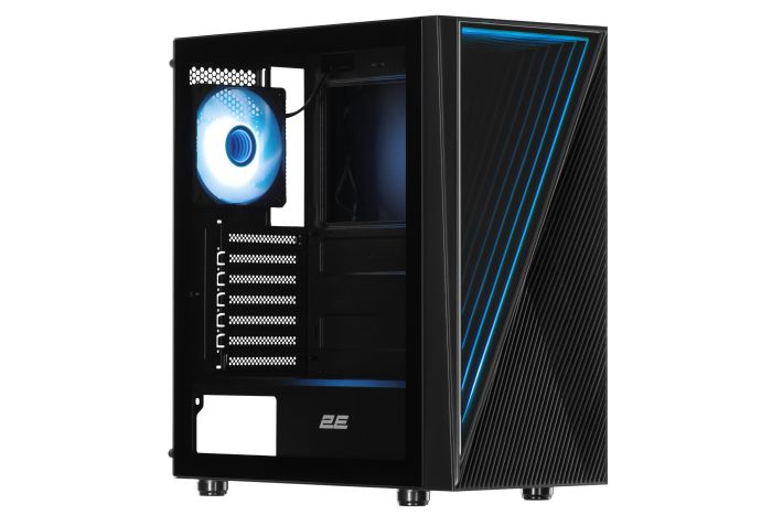 Корпус 2E GAMING Infinity G205A без БЖ 2xUSB3.0, 1xUSBType-C, 1x120мм ARGB, 2x120мм, VGA 345мм, LCS ready, TG Side Panel, ATX, чорний