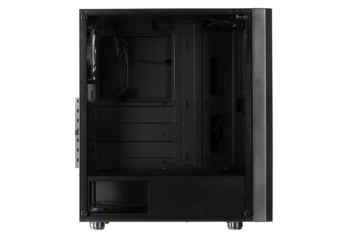 2E GAMING PC case Turbo G2057B without PSU, 2xUSB3.0, 1xUSB2.0, 1x200mm ARGB, 3x120mm ARGB, VGA 345mm, LCS ready, HUB, TG Side Panel, ATX, black