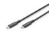 DIGITUS USB 4.0 connection cable, Type - C to Type - C max. resolution 8K@60Hz, PD3.1, 40Gbits/s, 1m, bl