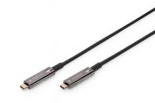 Кабель DIGITUS USB-C UHD 4K, AOC hybrid-fiber, type C M/M, 15м, чорний