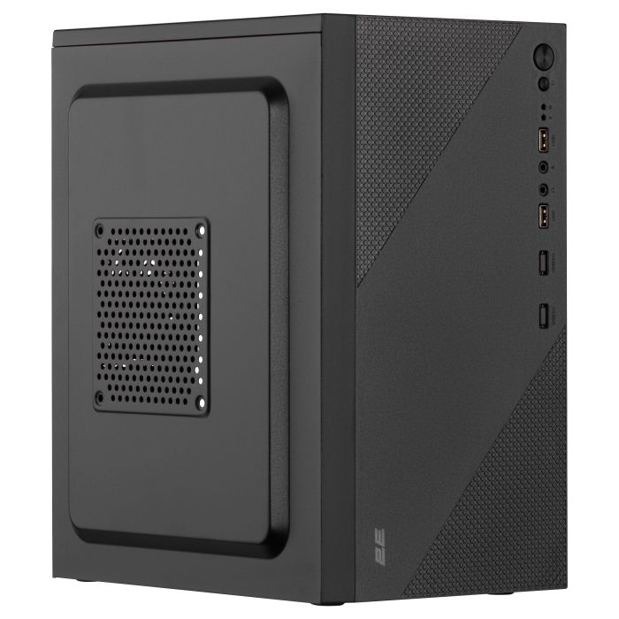 Корпус 2E TeamX TMX04 с БП 2E ATX400W, 2xUSB2.0, 1x80мм, VGA 220мм, mATX, чёрный