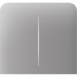 Кнопка бічна для двоклавішного вертикального вимикача прохідного типу Ajax SideButton Vertical 2-gang for LightSwitch, Jeweler, бездротовий, fog