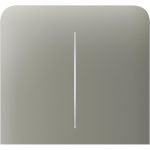 Кнопка бічна для двоклавішного вертикального вимикача прохідного типу Ajax SideButton Vertical 2-gang for LightSwitch, Jeweler, бездротовий, olive
