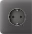 Боковая панель для встраиваемой розетки Ajax SideCover for Outlet Basic, grey