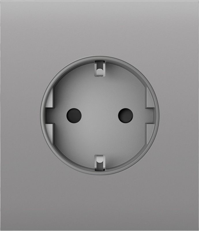 Центральная панель для встраиваемой розетки Ajax CenterCover for Outlet Basic, fog