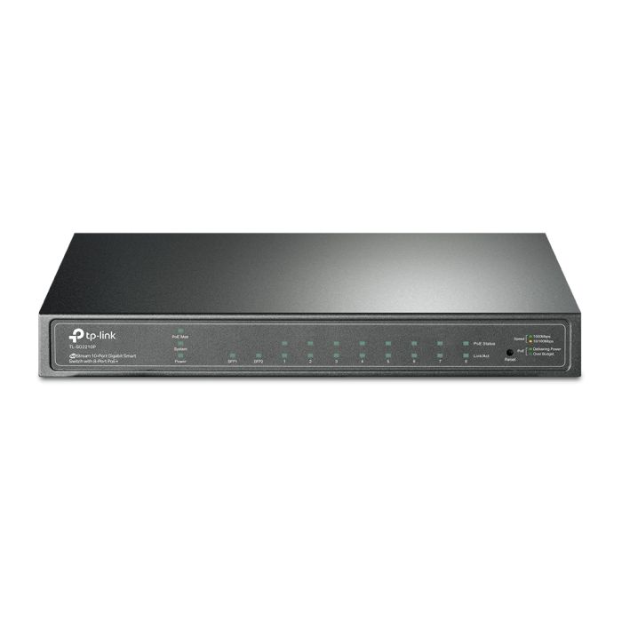 Комутатор TP-LINK  8xGE (8xPoE), 2xSFP, 61Вт, WebSmart TP-Link SG2210P