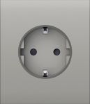 Центральна панель для вбудованої розетки Ajax CenterCover for Outlet Basic, oyster