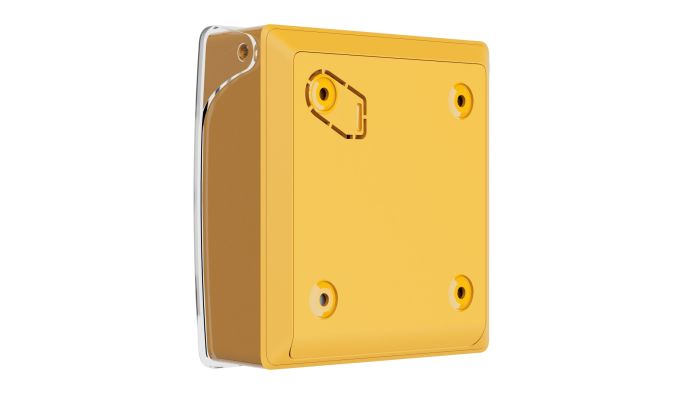 Бездротова настінна кнопка для активації пожежної тривоги вручну для житлових об'єктів Ajax Manual Call Point, jeweller, бездротовий, жовтий