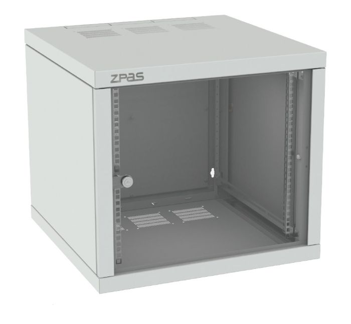 Шафа  ZPAS 19", 15U, Z-BOX, з змінними бічними стінками, 600х600 мм, максимально 100кг, сіра