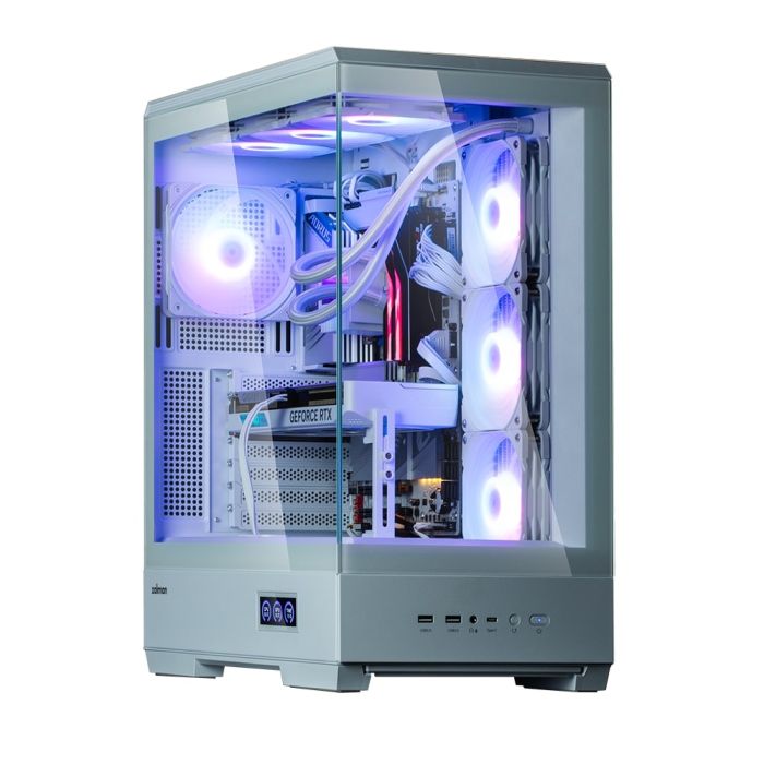Корпус Zalman P50 DS без БП, 2xUSB3.0, 1xUSBType-C, 4x120мм ARGB, VGA 435мм, LCS ready, TG Side Panel, ATX, белый