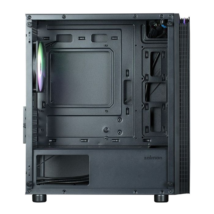 Корпус Zalman T4 Plus без БЖ, 2xUSB3.0, 1xUSB2.0, 1x120мм ARGB, VGA 320мм, LCS ready, TG Side Panel, mATX, чорний