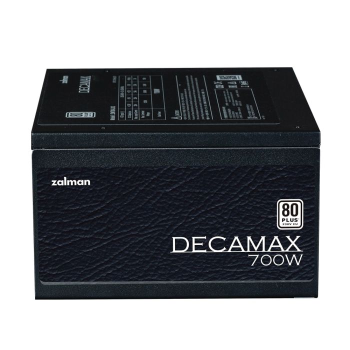 Блок живлення Zalman Decamax  (700W) 85%, 80 Plus, 120мм, 1xMB 24pin(20+4), 1xCPU 8(4+4)+4pin, 3xMolex, 6xSATA, 4xPCIe 8pin(6+2)