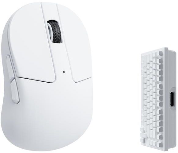 Миша Keychron M4 4K USB-A/USB-C/WL/BT, білий