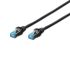 DIGITUS Patchcable CAT 5 SF-UTP,1m,AWG 26/7,black