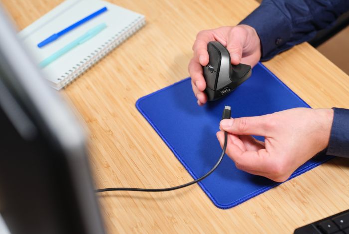 Мышь Trust Bayo + Ergonomic, BT/WL/USB-A, черный