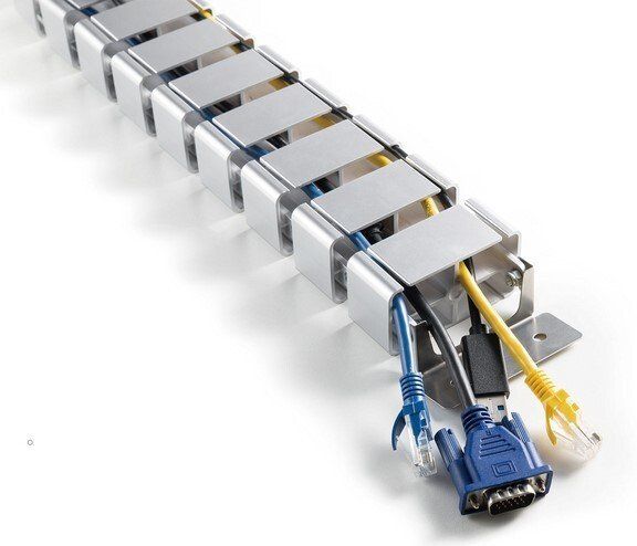 Кабельный организатор DIGITUS, гибкий, серый