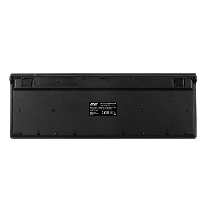 2E Keyboard membrane KS280 120key, WL/BT, EN/UK/RU, silent, black-grey