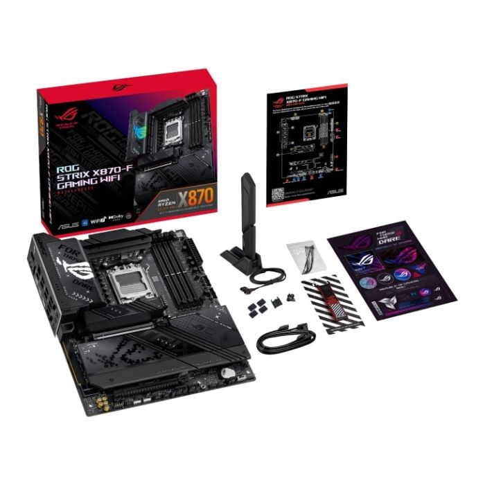 ASUS Motherboard ROG STRIX X870-F GAMING WIFI sAM5 X870 4xDDR5 M.2 HDMI DP WiFi BT ATX