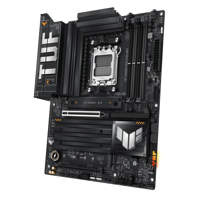 Материнcкая плата ASUS TUF GAMING X870-PLUS WIFI sAM5 X870 4xDDR5 M.2 HDMI WiFi BT ATX