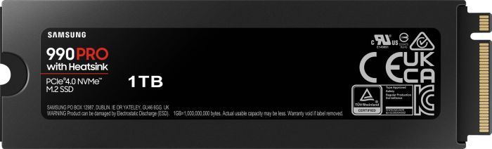 SSD Samsung  M.2 1TB PCIe 4.0 990PRO +  Heatsink