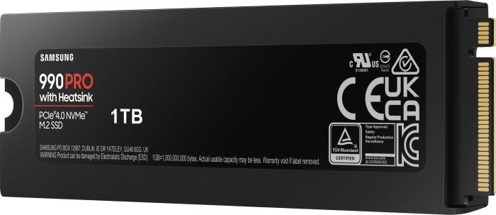 SSD Samsung  M.2 1TB PCIe 4.0 990PRO +  Heatsink