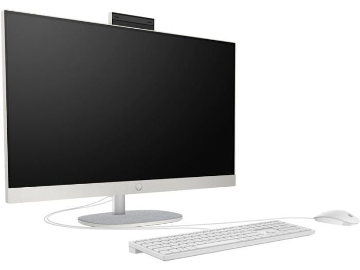 HP AiO All-in-One 27" FHD IPS AG, Intel i5-1335U, 16GB, F512GB, UMA, WiFi, kb+m, DOS, white