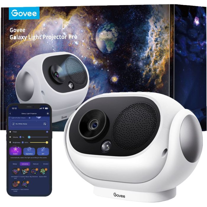 Звездный проектор Govee H6092 Galaxy Star Projector, RGB, WI-FI/Bluetooth, Белый