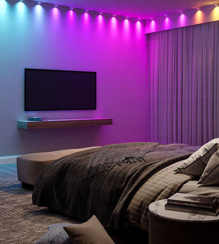 Лента светодиодная умная Govee H608A String Downlights, 5м, RGBIC, WI-FI/Bluetooth, Белый