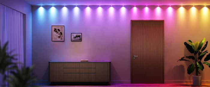 Лента светодиодная умная Govee H608A String Downlights, 5м, RGBIC, WI-FI/Bluetooth, Белый