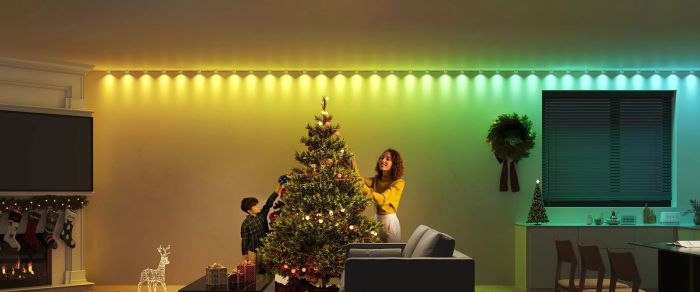 Лента светодиодная умная Govee H608A String Downlights, 5м, RGBIC, WI-FI/Bluetooth, Белый