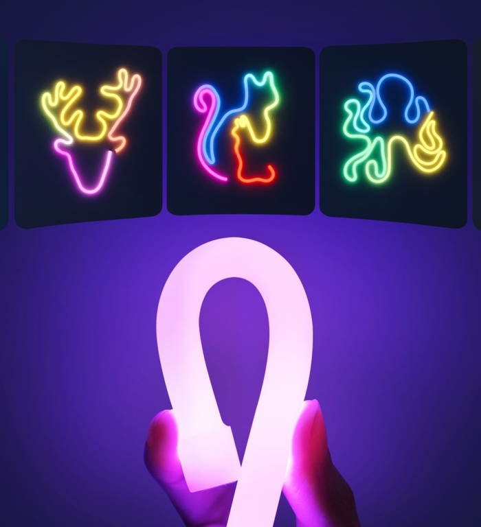 Govee 3M Neon Preinstalled Strip Light White support Matter(Homekit, Google, Alexa, Smarthings)