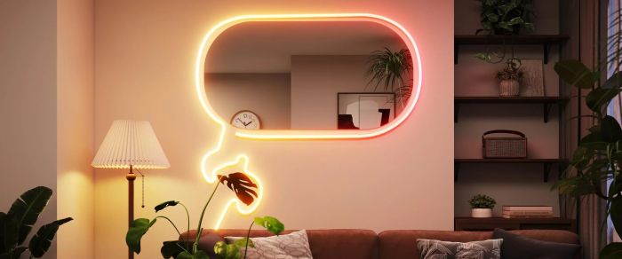 Govee 3M Neon Preinstalled Strip Light White support Matter(Homekit, Google, Alexa, Smarthings)