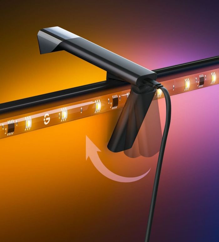 Набор адаптивного подсвечивания Govee H6099 TV Backlight 3 Lite 75-85', RGBIC, WI-FI/Bluetooth, черный