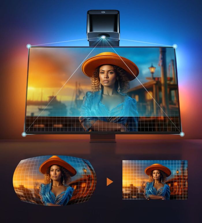 Набор адаптивного подсвечивания Govee H6099 TV Backlight 3 Lite 75-85', RGBIC, WI-FI/Bluetooth, черный