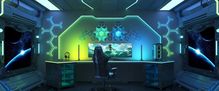 Набір настінних світильників Govee H606A Glide Hexagon Light, 7, RGBIC, WI-FI/Bluetooth, білий