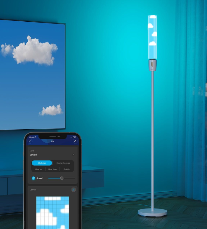 Govee RGBICWW Cylinder Floor Lamp