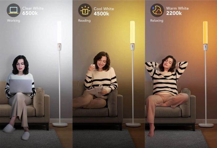 Govee RGBICWW Cylinder Floor Lamp