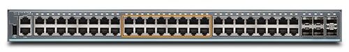 Комутатор Juniper EX2300 Class 48 Port Multi-Gig, 32x1G, 16x1G/2.5G copper ports PoE+, 6x1/10G SFP/SFP+, 750W