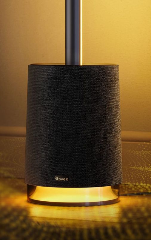 Торшер розумний Govee H6079, 1500Lm, RGBICW, with speaker, WI-FI/Bluetooth, чорний