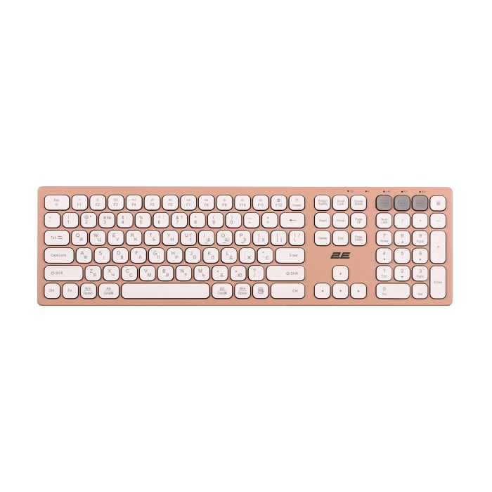 2E Keyboard membrane KS270 109key, WL/BT, EN/UK, pink-white