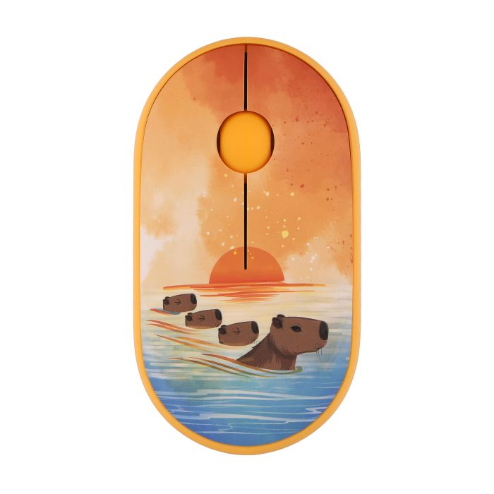 Мышь 2E MF300 CAPYBARA:SUNSET Silent WL BT, жёлтый