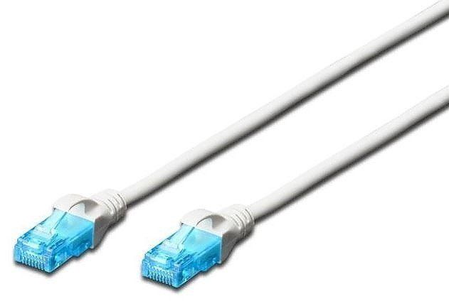 Патч-корд DIGITUS CAT 5e UTP, 15м, AWG 26/7, CCA, PVC, сірий